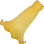 Bieye LS98S Lily Flower Blown Glass Lampshade (Yellow, Opening I.D. 0.87" x O.D. 1")