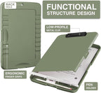 Sooez Clipboard with Storage, High Capacity Nursing Clipboard with Pen Holder, Clip Boards 8.5x11 with Storage, Low-Profile Clip, Lightweight Plastic Clipboard for Teachers, Lawers, Office Workers
