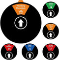 Out Of Office Door Sign - 6 Status Options: Private, Meeting, Do Not Disturb, Remote, Away