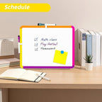VUSIGN Small White Board Dry Erase, 11''x14'' Magnetic Dry Erase Board, Mini Whiteboard with Markers for Students, Fridge, Wall, Locker