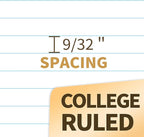 SUNEE Spiral Notebooks College Ruled, 1-Subject, 4 Pack, 8 x 10-1/2 in, 70 Sheets, 3-Hole Punched 70gsm Paper, Pastel Pink, Purple, Blue, Green for School, Home & Office, Writing Journal
