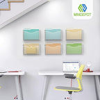 MINDEPOT Wall File Organizer,Hanging Wall Mounted File Folder Binder Holder Mail Organizer for Office,Home and School Supplies