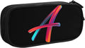 Pazacon Cute Initial Pencil Case for Kids Students, Large Capacity Pencil Pouch for Boys Girls, Letter Design Pencil Box Pen Bag Office Stationery Organizer, Rainbow Letter A