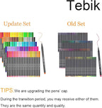 Tebik 108 Pack Planner Colored Pens, 100 Assorted Colors Drawing Pens with 8 Different Stencils, Perfect for Dotted Journal Planner Writing Note Calendar Coloring Office School Supplies