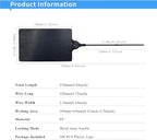 100 Black Plastic Tags Shipping Tags Water Proof Tags for Labeling Shipping Labels Security Seals Writable Marker Ties Hanging Tags Storage Tag with One Marker Pen, 252*58 mm