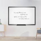 VIZ-PRO Magnetic Whiteboard/Dry Erase Board with Black Aluminium Frame, 48 X 24 Inches, Includes 1 Eraser & 2 Markers & 4 Magnets
