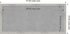 Amanti Art Silver Framed Magnetic Board 23x51 Oversize Vision Board for use with Magnets, 100% Metal Sheet to Display Items as Office Decor or for Home Organization in mudroom, Kitchen or Kids Room
