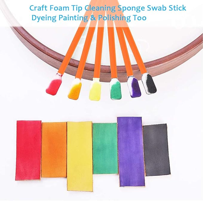 Wellgler's 5.11" Foam Cleaning swabs, for Electronics, Cameras, Optical Lenses or Inkjet Printers, Print Heads Cleaning（50pcs）