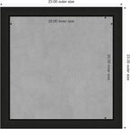 Amanti Art Black Framed Magnetic Board 23x23 Medium Vision Board for use with Magnets, 100% Metal Sheet to Display Items as Office Decor or for Home Organization in mudroom, Kitchen or Kids Room