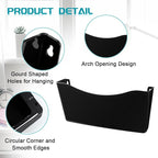 Colarr 12 Pcs Expandable Pocket Wall File Set Plastic Wall Mountable Space Saving Files Office Wall Organizer Wall Mount File Holder Wall Hanging File Organizer for Mail Letter Magazine (Black)