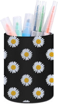 DIYYAO Personalize Sunflower Pattern Circular Pen Holder - Desk Pen Organizer Control Storage Box Makeup Brush Holder (D)