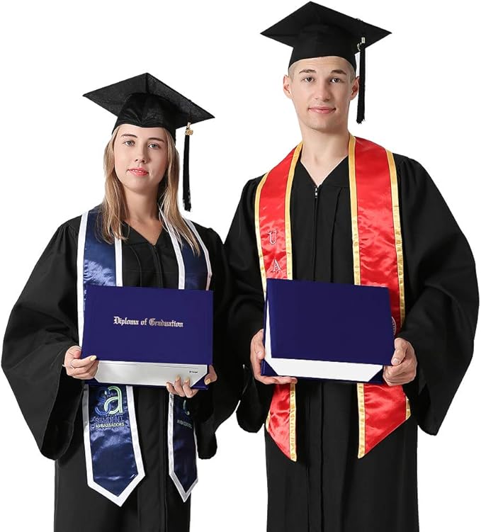GraduationMall 8.5"x11" Smooth Padded Diploma Cover Certificate Holder Purple,1-Pack