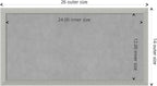 Amanti Art Silver Framed Magnetic Board 14x26 Small Vision Board for use with Magnets, 100% Metal Sheet to Display Items as Office Decor or for Home Organization in mudroom, Kitchen or Kids Room
