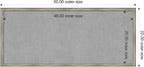Amanti Art Silver Framed Magnetic Board 22x50 Oversize Vision Board for use with Magnets, 100% Metal Sheet to Display Items as Office Decor or for Home Organization in mudroom, Kitchen or Kids Room