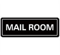 Mail Room Sign – Premium Frosted Acrylic Material, Strong Self-Adhesive, Quick Installation, Suitable For Your Office, Hotel, Bar, Restaurant And Home(9 × 3 Inches, Black)