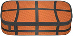 Basketball Ball Texture Pencil Case Big Capacity Storage Pencil Pouch Stationery Bags With Zipper Portable Pen Holder Box Organizer For Boys Girls Teens Student College School Office Supplies