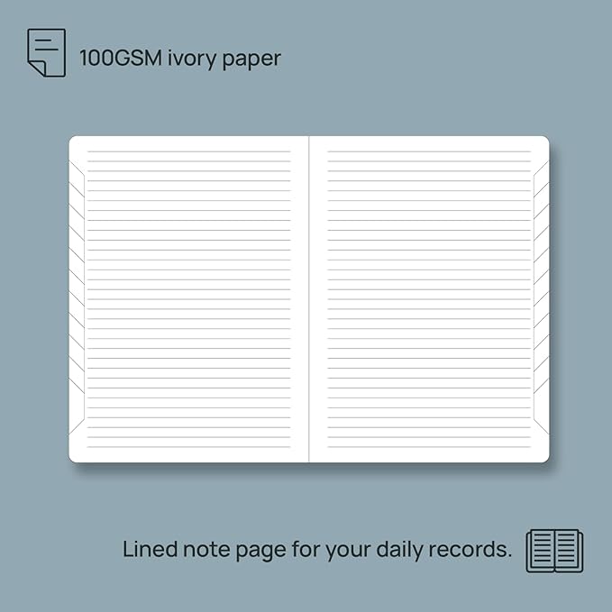 POPRUN Monthly Planner 2026-2027, Medium-6.25'' x 8.5'', 18-Month Calendar Book (Jan.26 - Jun.27), Calendar Planner with Monthly Tabs, Storage Pocket, Hardcover, 100 GSM Paper - Navy Blue