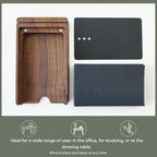 muso wood Daily To Do List Planner with Walnut Stand - 100 To Do List Cards - Undated Daily Planner Notepad for Desk Accessories and Supplies, Enhanced Productivity, Work Office Accessories