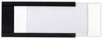 SmartSign Magnetic 'C' Channel Card Holders for Metal Racks and Shelves | 1" x 2" Pack of 25