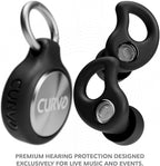CURVD Live Stylish High-Fidelity Concert Earplugs for Live Events up to 14 dB Noise Reduction, 5 Tip Sizes & Carry Case