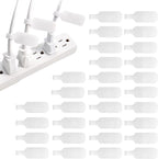 Wrap-It Storage Cable Labels - Medium, White (30-Pack) Write On Cord Labels, Wire Tags for Cable Management and Organizer for Electronics, Computers and More