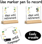 Retirement Countdown Calendar Funny Retirement Countdown Gifts for Coworker Manager Women Men Friend Employee Retire Office Desk Decor Acrylic Sign