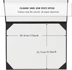 Diploma Cover 8.5” x11” Diploma Holder of Graduation Leatherette Padded Certificate（Tent Style