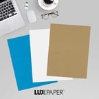 LUXPaper 8.5" x 11" Paper | Letter Size | Grocery Bag Brown | 70lb. Text | 50 Qty