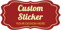 100-500 Pcs Custom Stickers Personalized Labels with Any Design Image Logo Text for Business Logo Thank You Labels,1/2/3/4 inch Customized Stickers(Fancy Frame-2)