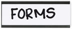SmartSign Magnetic 'C' Channel Label Holders for Metal Racks and Shelves | 0.75" x 2" Pack of 25