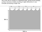 hoeflife Room Divider Curtains Blackout Floor to Ceiling Curtain with Hook Wall Mount Sliding Door Curtains Ceiling Mount Extra Wide Curtain Wall Divider for Room Separation(Light Grey,W150 x H84 in)