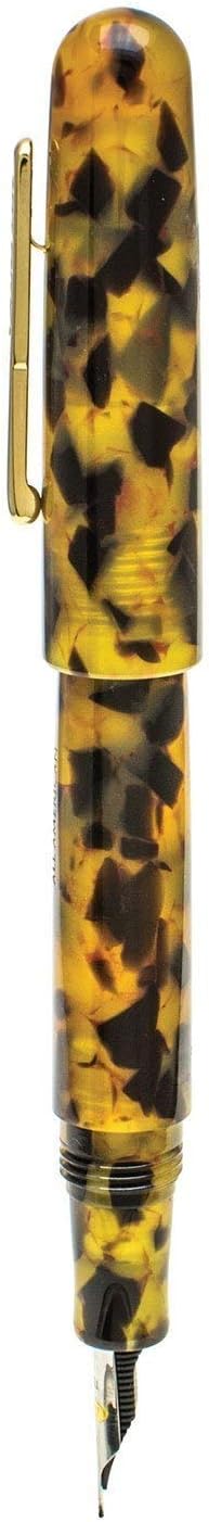 Conklin All American Fountain Pen in Tortoiseshell – Medium Nib, Vintage Design & Superior Craftsmanship – Ideal Gift for Professionals & Pen Collectors