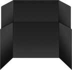 2 Pack Desk Dividers for Students - Durable & Waterproof Plastic Study Carrel Divider, Classroom Folders Teacher Supplies, Easy-to-Clean Plastic Privacy Shield Folder Boards for Student Desks, Black