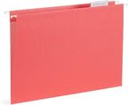 25 Blue Summit Supplies Pretty Hanging File Folders, Pastel Gem Tone Assorted Colors, Cute Hanging File Folders with Plastic Tab Inserts, Holds Letter Size Documents