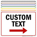 Custom Arrow,Custom Directional Sign, Right Arrow, 7x10 Inches, Rust Free .040 Aluminum, Fade Resistant, Made in USA by My Sign Center