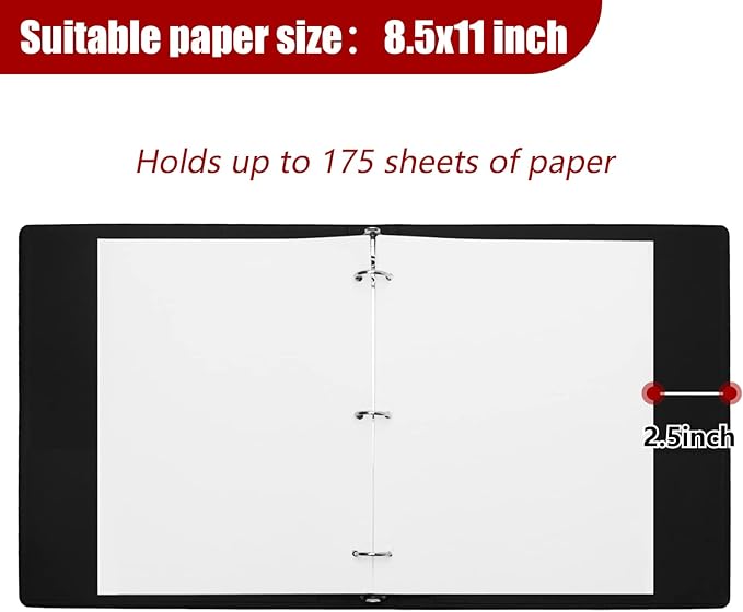 Vienrose 3 Ring Binder 1 Inch Round Rings with Linen Fabric Cover, Fits 8.5 x 11 Inch Paper, Durable Organizer for School, Office, Home, Recipes, Grey