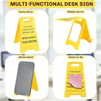 Inspirational Office Desk Accessories,Office Cubicle Decor,Desk Decor,Phone Holder Mirror Acrylic Table Signs，Gag Gifts for Women Men Coworker Teammate Employee Boss Manager Leader HR (Team Meeting)