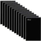 Alitte Steno Pads Spiral 6x9-12 Pack - Gregg Ruled, Perfect for Work, School, and Home Use, Easy Tear-Off Pages, White Paper - No Ink Bleeds - 80 Sheets