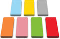 Attractivia Dry Erase Magnetic Labels 2.8 x 1.2 in, Solid Colors, Dry Erase Magnets, 60-Pack, Colored Erasable Write-On All-Purpose Labels, for Office, Education, Home, Whiteboard