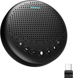 EMEET Conference Speaker and Microphone Luna 360° Voice Pickup w/Noise Reduction/Mute/Indicator USB Bluetooth Speakerphone w/Dongle for 8 People Daisy Chain for 16 Compatible with Leading Software