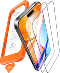 UltraGlass Top 9H+ Glass for iPhone 14 Pro Screen Protector Tempered Glass [Longest Durable & Military Grade Shatterproof] Screen Protector 14 Pro Full Coverage, Anti-fingerprint, 2 Packs