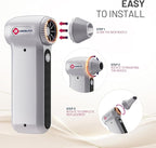 Compressed Air Duster, Ergonomic Design 250,000 RPM Compressed Canned Air Alternative, 3-Gear Powerful Blower for Computer Keyboard, PC Cleaning,Appliance,Car,Home and Outdoor