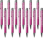 Yucold Customized ballpoint pens in bulk, personalized ballpoint pens with free engraving, for use in companies, enterprises, graduation anniversaries (Rose pink,26)