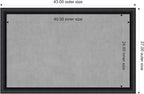 Amanti Art Black Framed Magnetic Board 27x43 Large Vision Board for use with Magnets, 100% Metal Sheet to Display Items as Office Decor or for Home Organization in mudroom, Kitchen or Kids Room