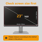 NeoBluTech 【50 Pack】 23 Inch Privacy Screen Protector for 16:9 Widescreen Monitors Desktop Anti-Glare Blue Light Filter Anti-Spy Film Relieves Eye Strain Easy Install