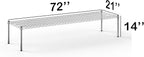 Regal Altair 21''W x 72''L x 14''H Chrome Plated Wire Dunnage Rack | Off The Floor Storage