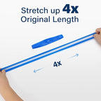 LotFancy Large Rubber Bands, 30Pcs Size #107 Big Wide Elastic Bands, Heavy Duty Blue Long Rubber Bands for Office Supplies