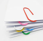 Vinaco Paper Clips Colorful, 400PCS Medium and Jumbo（1.3 inch & 2 inch） Paper Clips, Durable and Rustproof, Coated Large Paperclips Great for Office School Document Organizing (Multicolored)