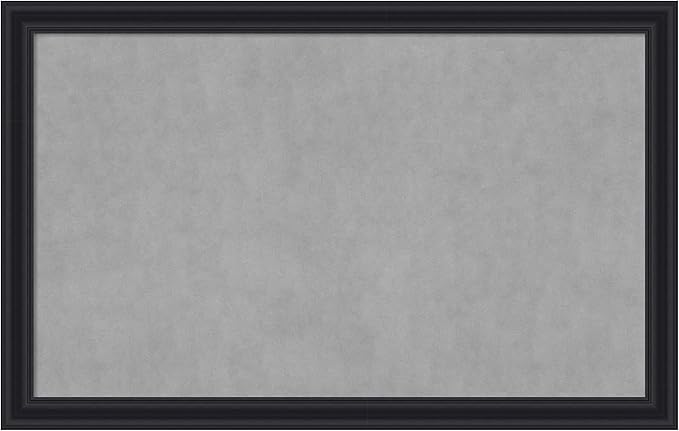 Amanti Art Black Framed Magnetic Board 28x44 Large Vision Board for use with Magnets, 100% Metal Sheet to Display Items as Office Decor or for Home Organization in mudroom, Kitchen or Kids Room