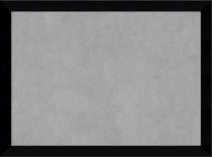 Amanti Art Black Framed Magnetic Board 23x31 Medium Vision Board for use with Magnets, 100% Metal Sheet to Display Items as Office Decor or for Home Organization in mudroom, Kitchen or Kids Room
